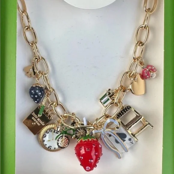 NWOT Kate Spade Charm Necklace - Picture 4 of 4